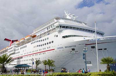 Carnival Imagination docked Port of Nassau Bahamas